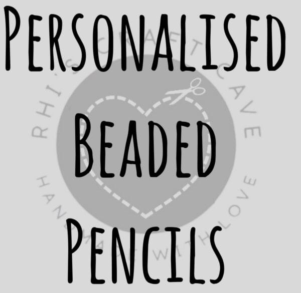 Personalised Beaded Pencils Personalised Beaded Pencils