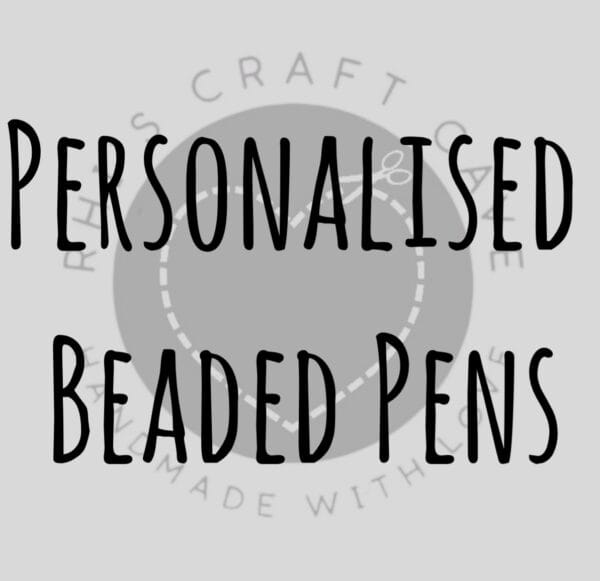 Personalised Beaded Pens Personalised Beaded Pens